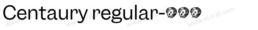 Centaury regular字体转换